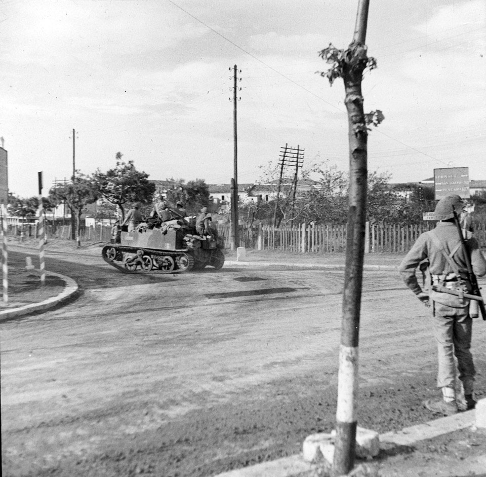 The strategically important Pescara-Termoli road junction after ...