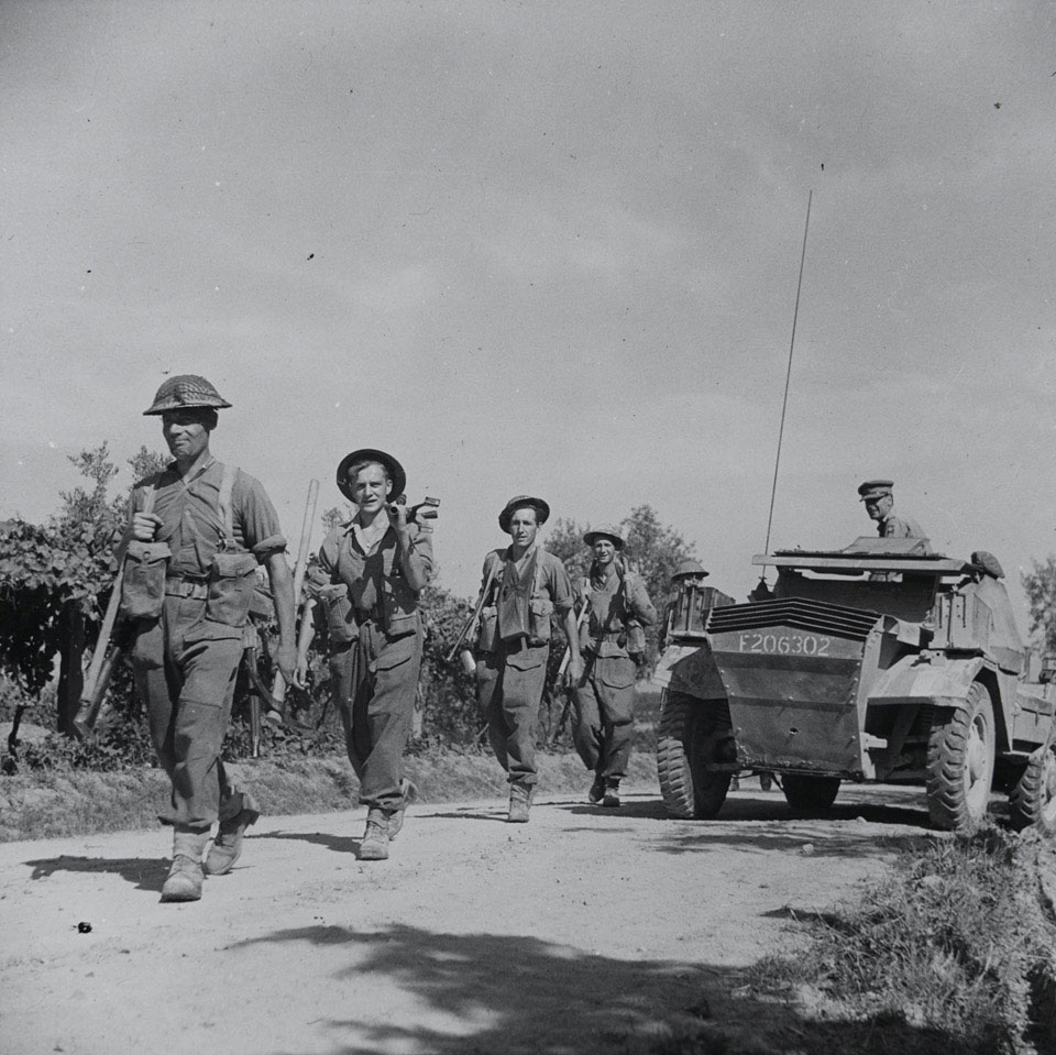5th Battalion, The Buffs (Royal East Kent Regiment) in pursuit of German forces, June 1944