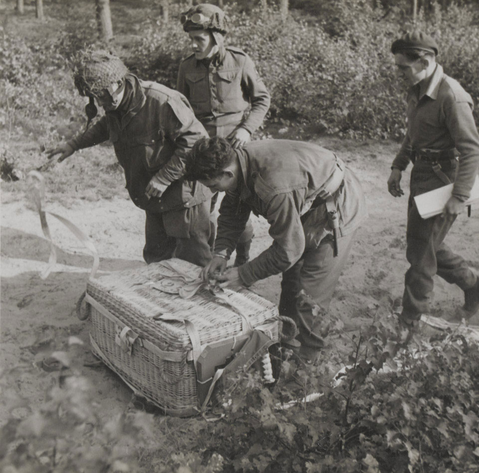 Ammunition and supplies dropped to the troops at Arnhem, 18 September 1944
