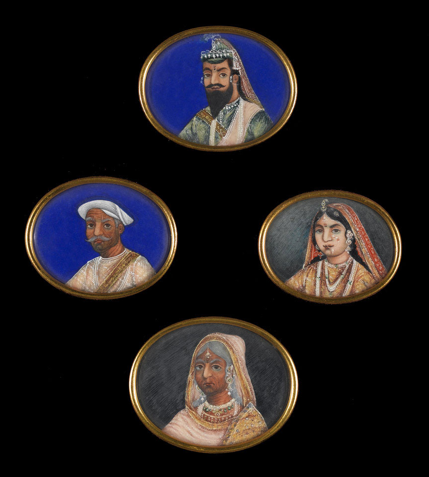 Nana Sahib, Rani of Jhansi, Koer Singh and Baji Bai of Gwalior, 1857 (c)