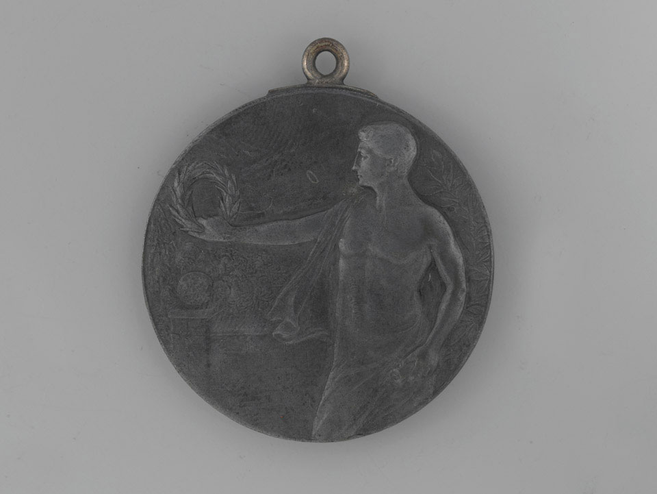 Sports medal for athletics awarded to Lieutenant A Fry, 4th Australian Pioneer Battalion, 1918