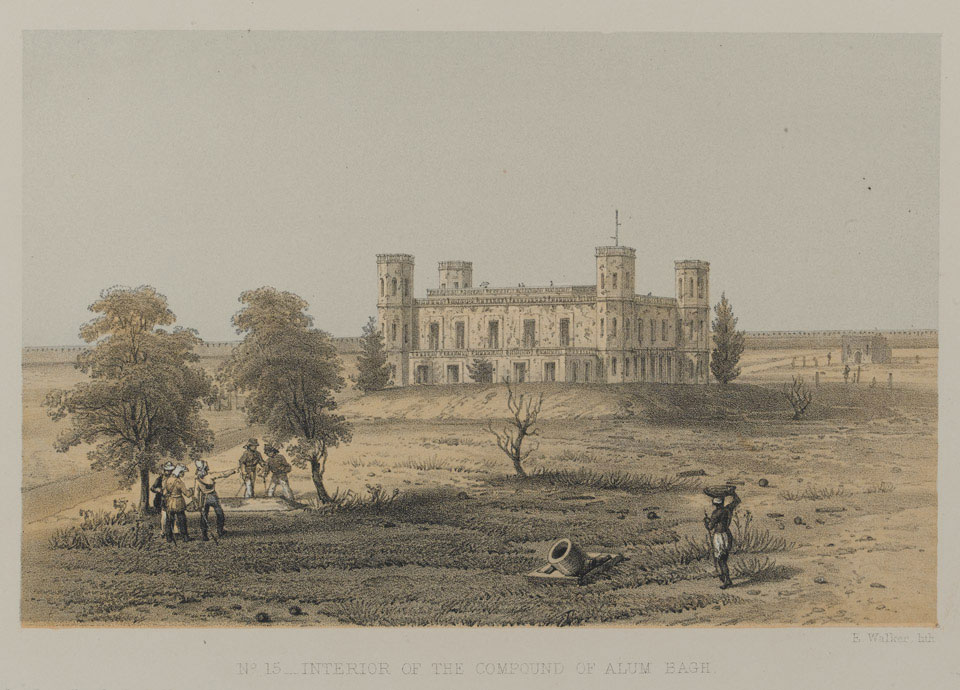 Interior of the Compound of Alumbagh, Lucknow, 1858 (c) | Online ...