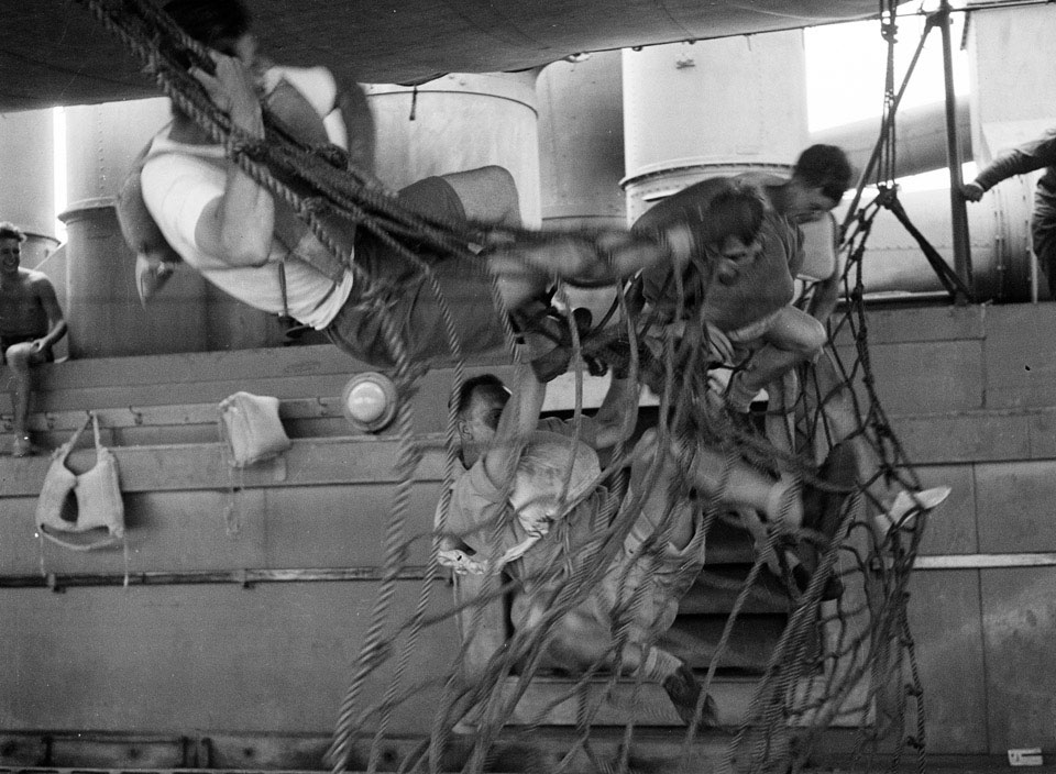 'Sports', 3rd County of London Yeomanry (Sharpshooters), on board HMT Orion en route to Egypt, 1941