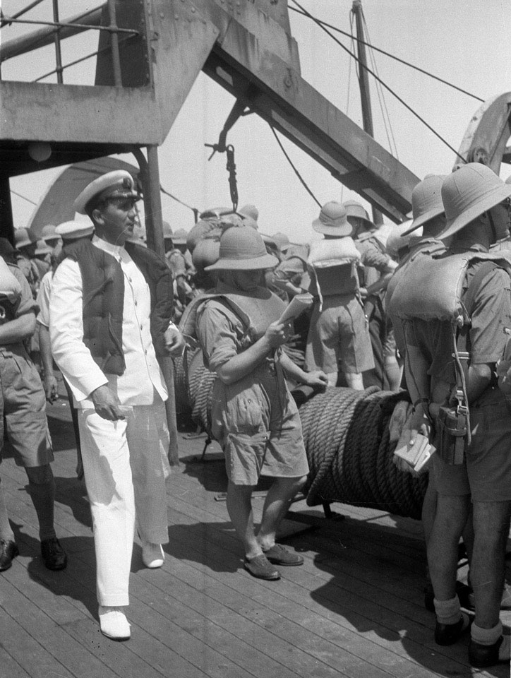 'Boat Stations', HMT Orion en route to Egypt, 1941