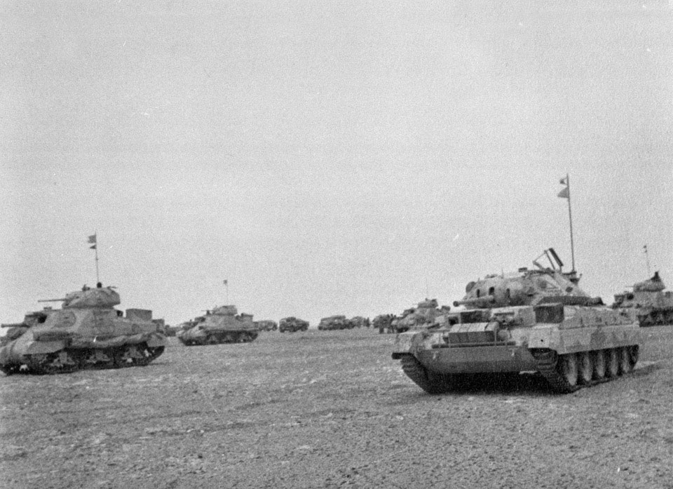 'Grant and Cruiser tanks, North Africa', 1942