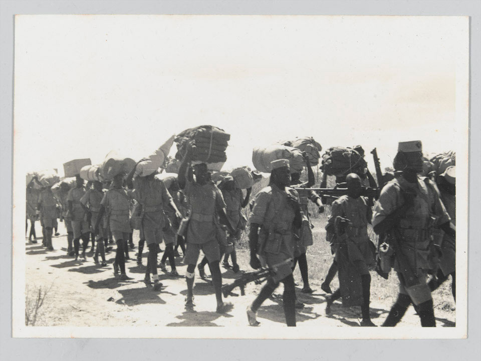 A Detachment Of The Kings African Rifles Marching From Garsen To