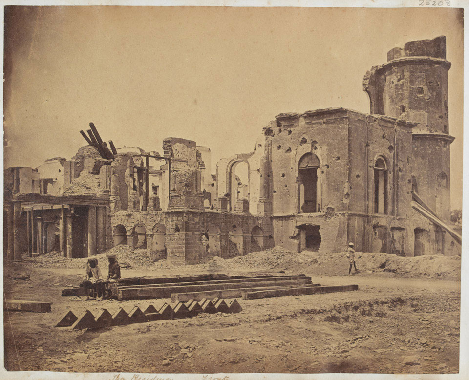 The front of the Residency, Lucknow, 1858