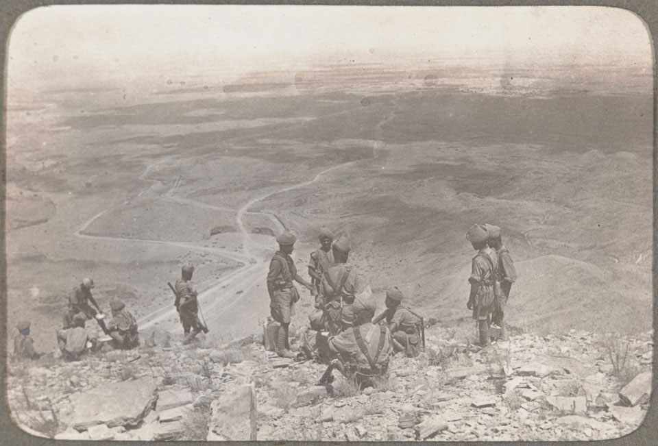 Piquets from 2nd Battalion, 61st King George's Own Pioneers, overlooking the Khyber Pass, 1919 (c)