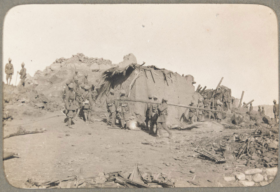 Demolishing of Nai Kuch village, Waziristan, 1919 (c)