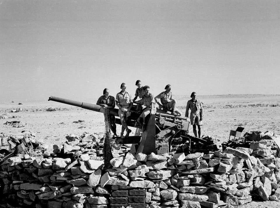 A captured 88 mm in Happy Valley, North Africa, 1942 (c)