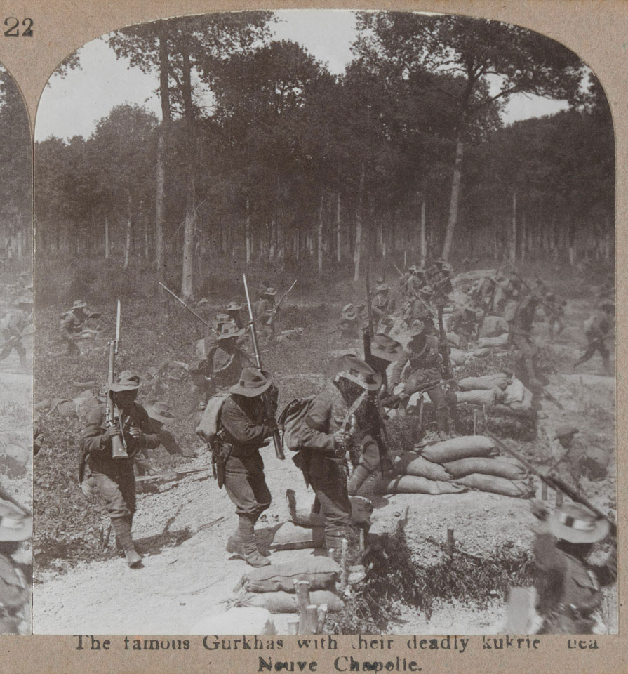 Gurkhas at Neuve Chapelle, Western Front, 1915