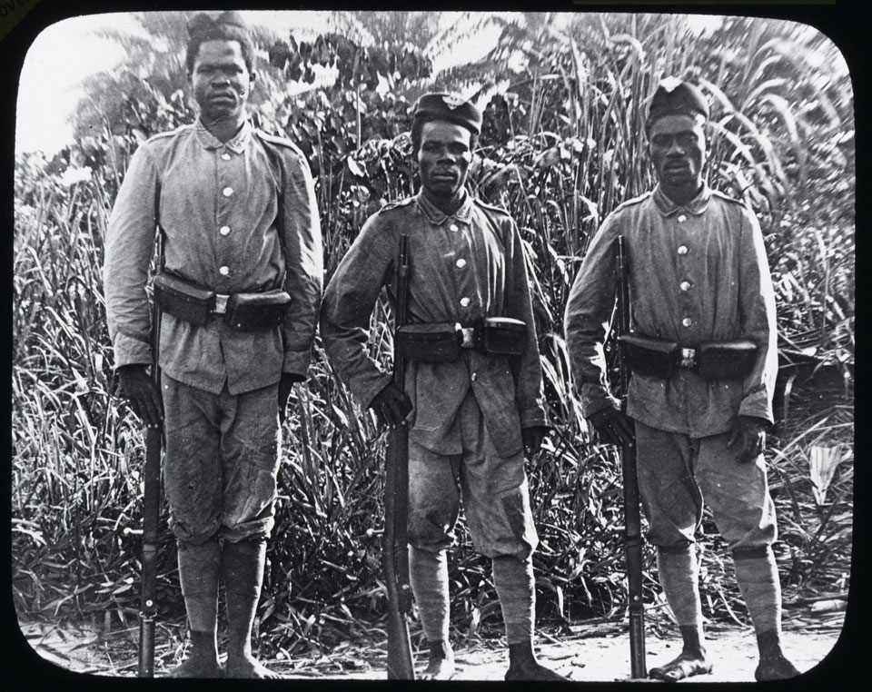 Soldiers of the German colonial forces, 1914