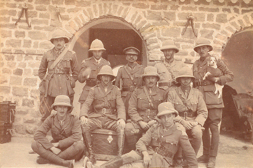 Officers of the 28th Light Cavalry at Meshed, 1918