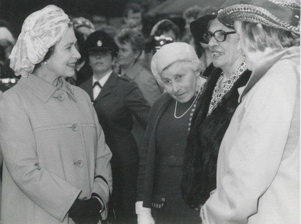 Her Majesty Queen Elizabeth II visiting the Women's Royal Army Corps ...