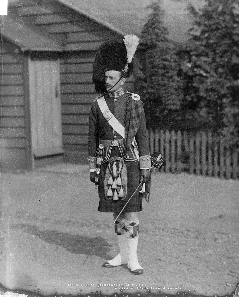 Officer, 93rd Highlanders, glass negative, 1895 (c) | Online Collection ...
