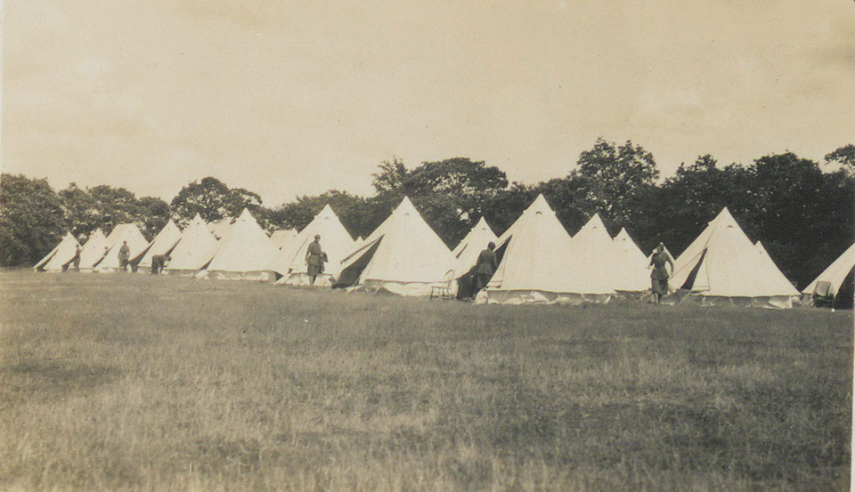 'Troops' Lines', First Aid Nursing Yeomanry camp, 1914-1918 (c ...