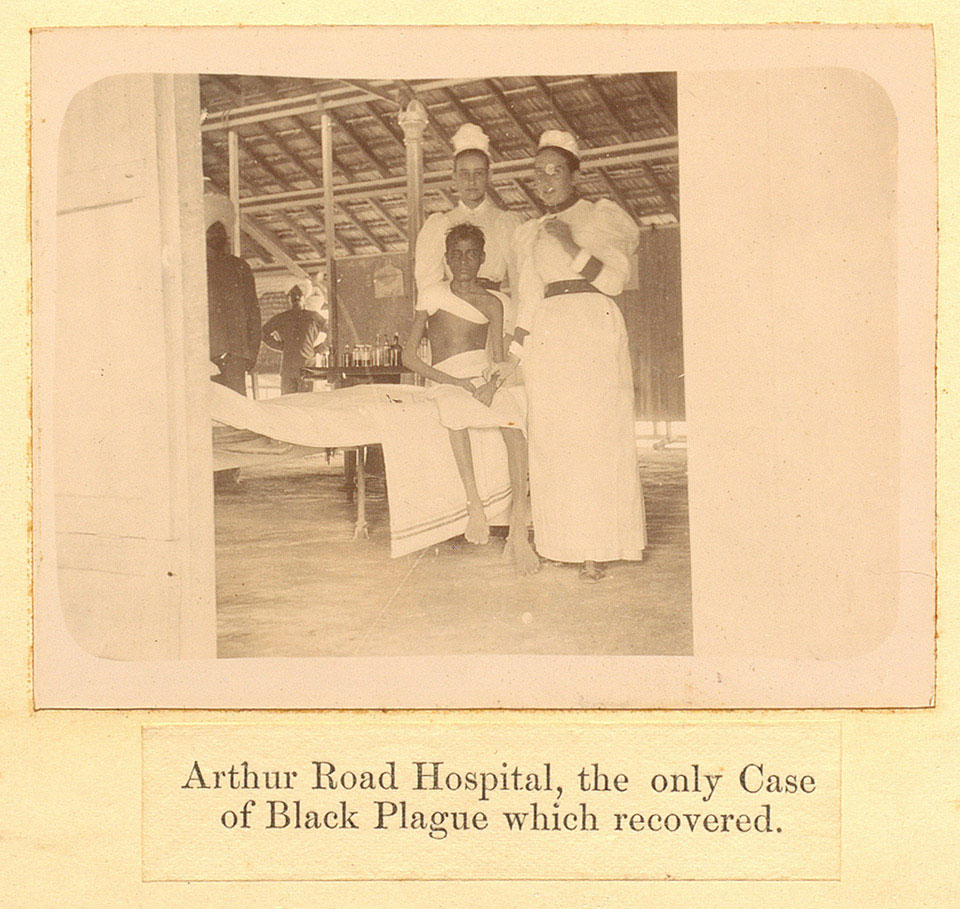 'Arthur Road Hospital, Bombay, the only case of Black Plague which recovered', 1897