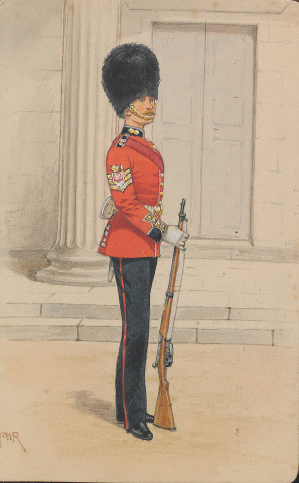 Grenadier Guards Colour Sergeant In Full Dress 1900 C Online