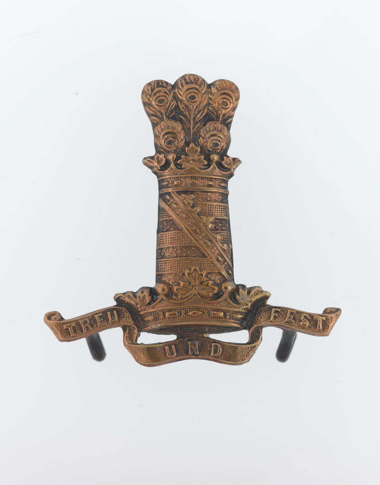 Other ranks' cap badge, 11th (Prince Albert's Own) Hussars, 1900 (c)