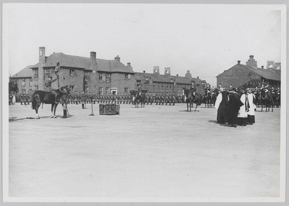 Parade of the Standard of the 5th Inniskilling Dragoon Guards, Warburg Barracks, Aldershot, 1930-1933
