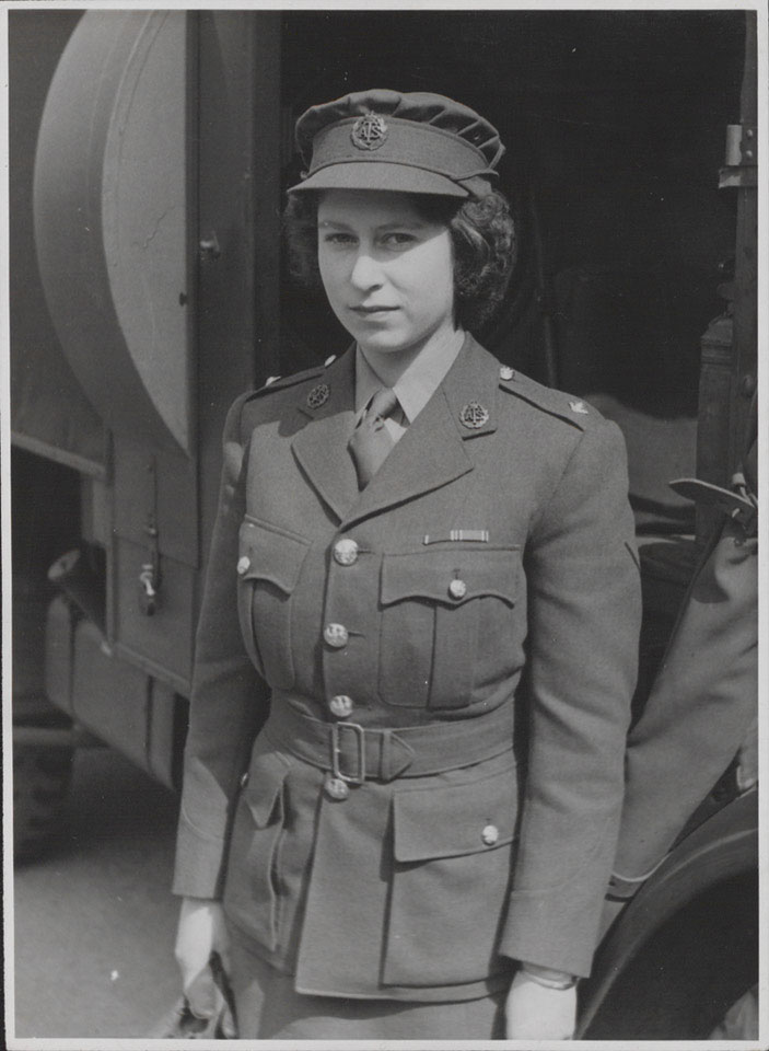 Princess Elizabeth in Auxiliary Territorial Service uniform, 1945 ...