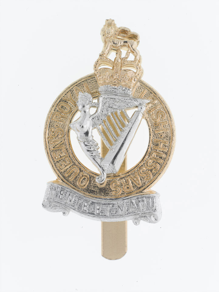 Cap badge, other ranks, Queen's Royal Irish Hussars, 1958 (c)