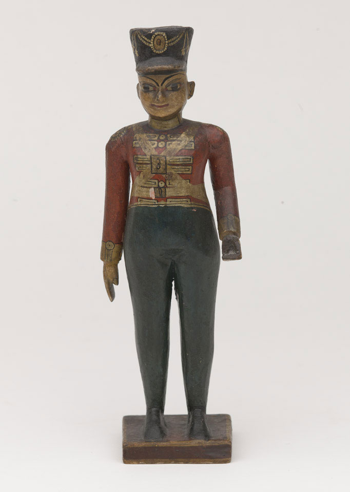 Carved wooden figure of a British officer of the 3rd Madras (European) Infantry, 1854 (c)