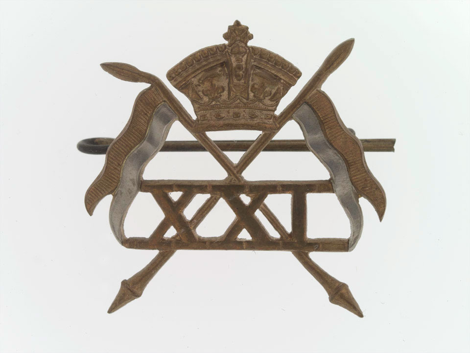 Cap badge, 21st (Empress of India's) Lancers, 1900 (c)