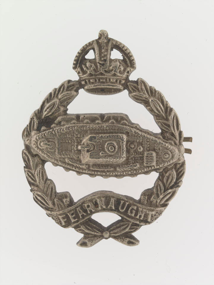 Cap badge, Royal Tank Regiment, Trooper Ralph Hooper, 1940 (c)