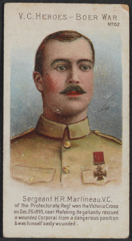 'Sergeant H. R. Martineau, V.C.' cigarette card, 1902