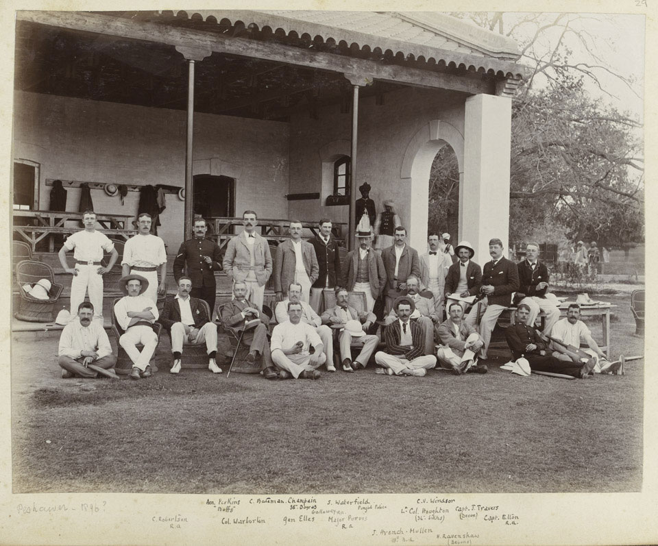 A cricket match, Peshawar, 1896 (c)