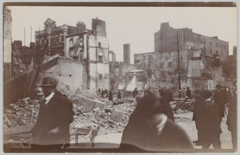 The destruction following the Easter Rising in Dublin, 1916