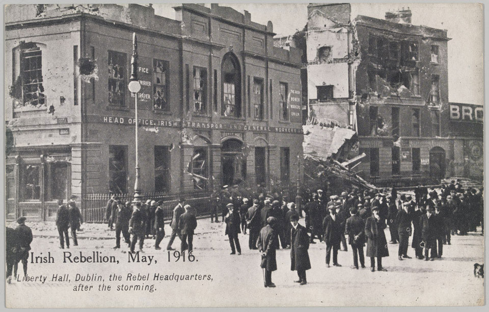 Irish Rebellion, May 1916. Liberty Hall, Dublin, the Rebel Headquarters after the storming'