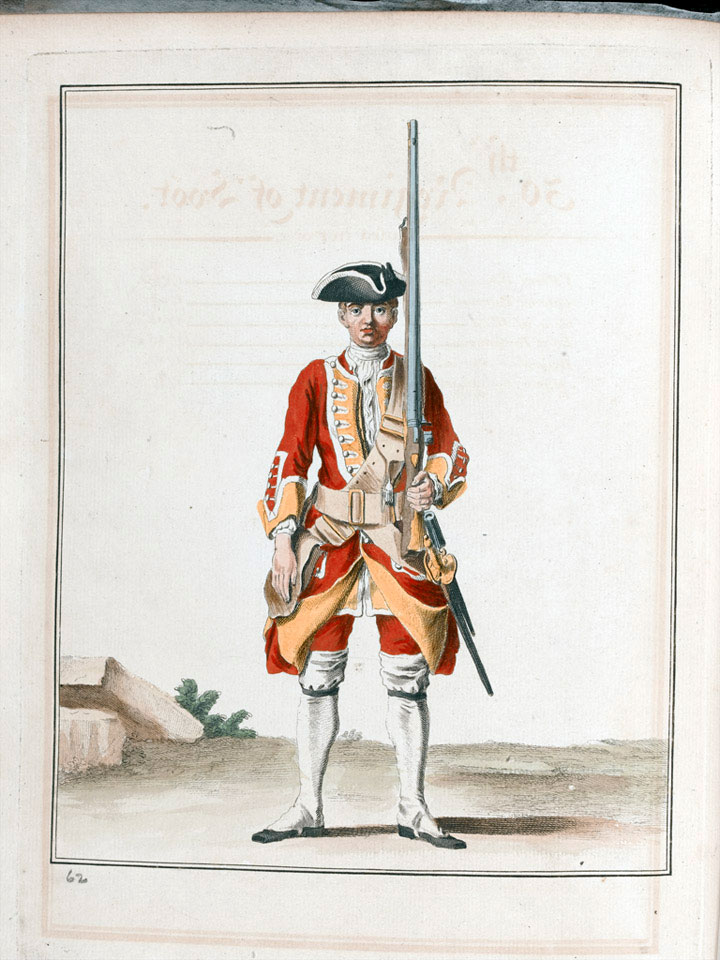 '30th Regiment of foot', 1742 (c)