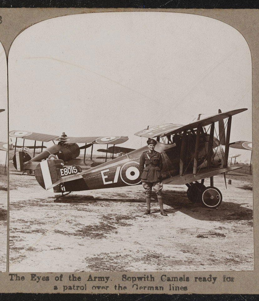 'The Eyes of the Army - Sopwith Camels ready for a patrol over the German lines', 1917 (c)