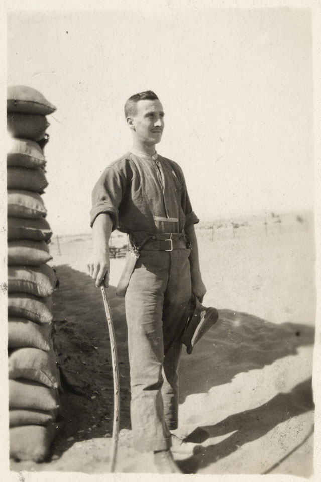 A british soldier posing with a cane 1916 c online collection
