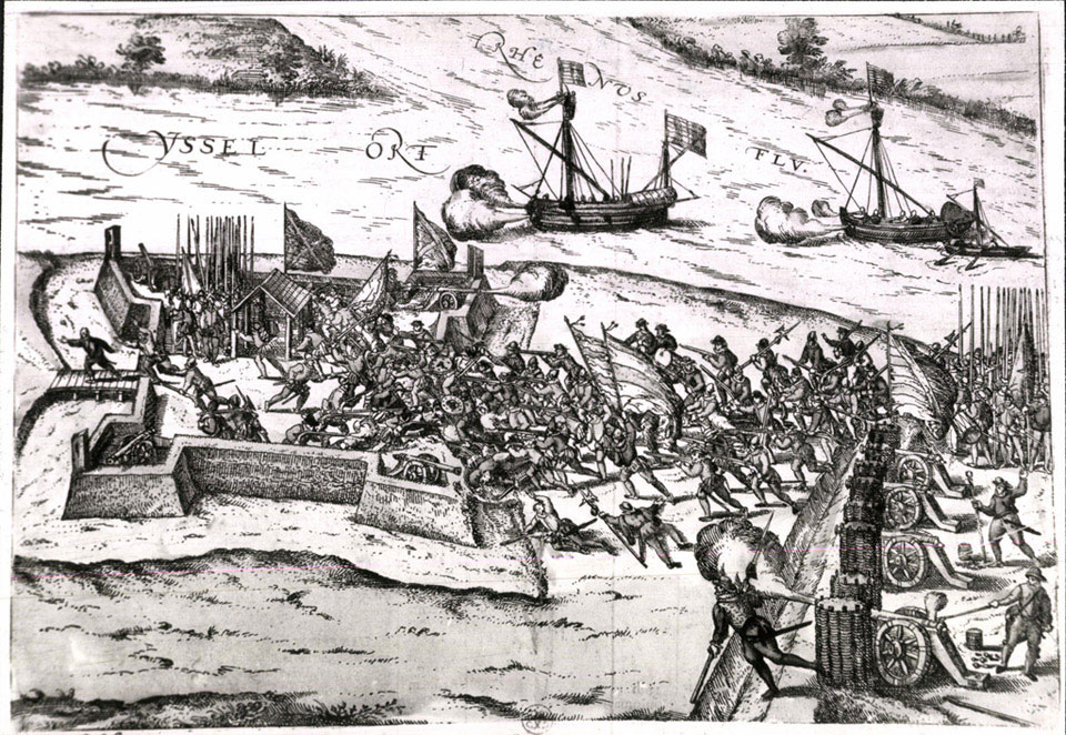 The taking of IJsseloord redoubt, 1585