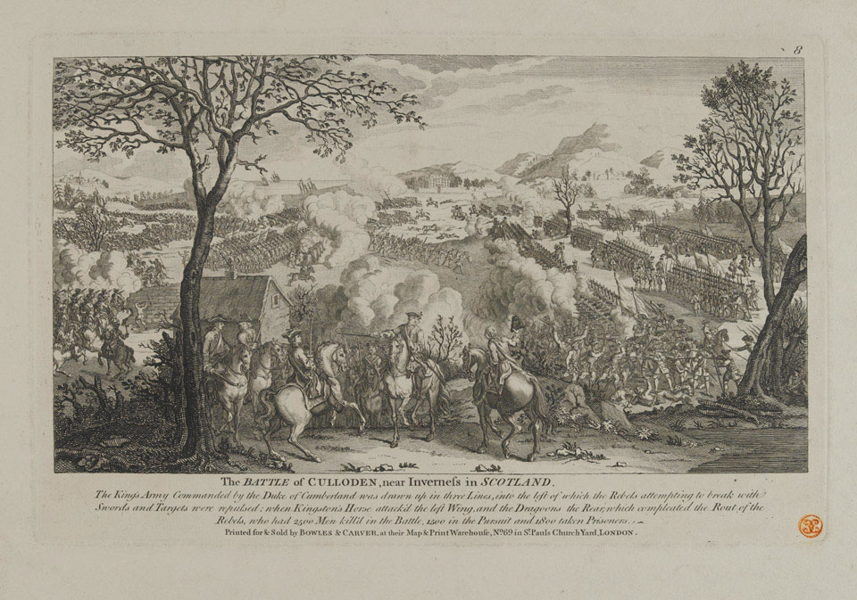 'The Battle of Culloden, near Inverness in Scotland', 1746 | Online ...