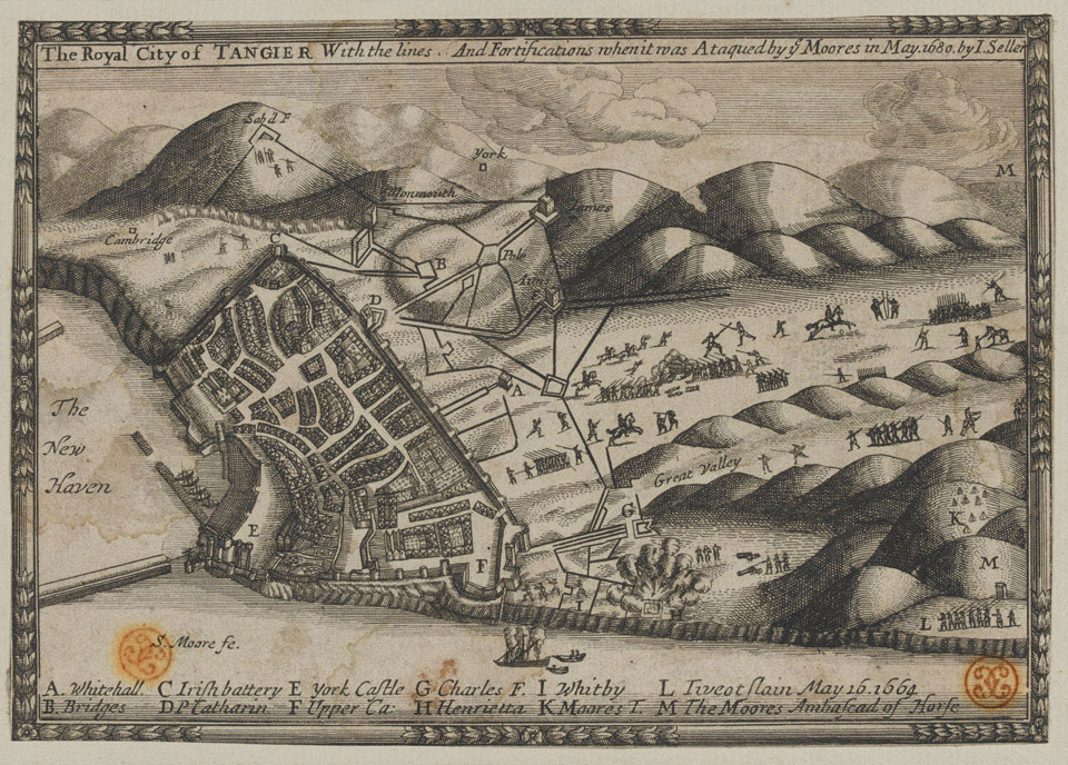 The Royal City Of Tangier With The Lines And Fortifications When It Is Was Ataqued Sic By Ye Moores In May 1680 Online Collection National Army Museum London