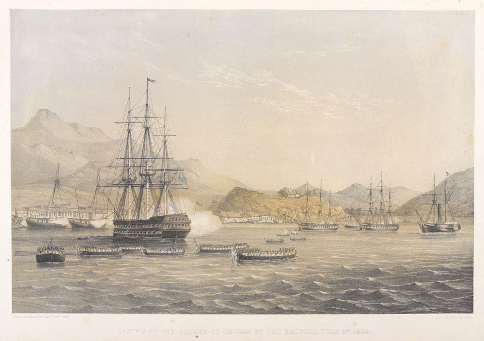 'The taking of the Island of Chusan by the British, 5th July 1840'