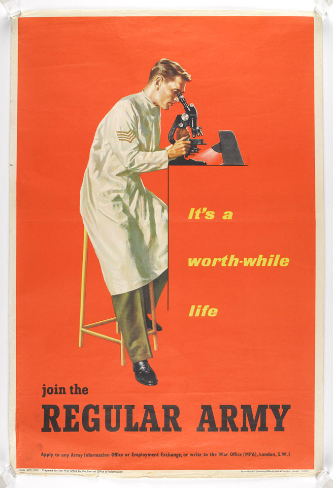 'It's a worthwhile life join the Regular Army', recruiting poster