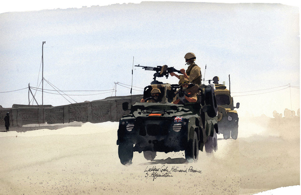 'Lashgar Gah, Helmand Province S. Afghanistan', WMIK Land Rover, 2006 (c)
