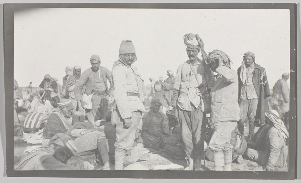 Arab prisoners of the Turkish 35th Division captured at Shaik Saad, 10 January 1916