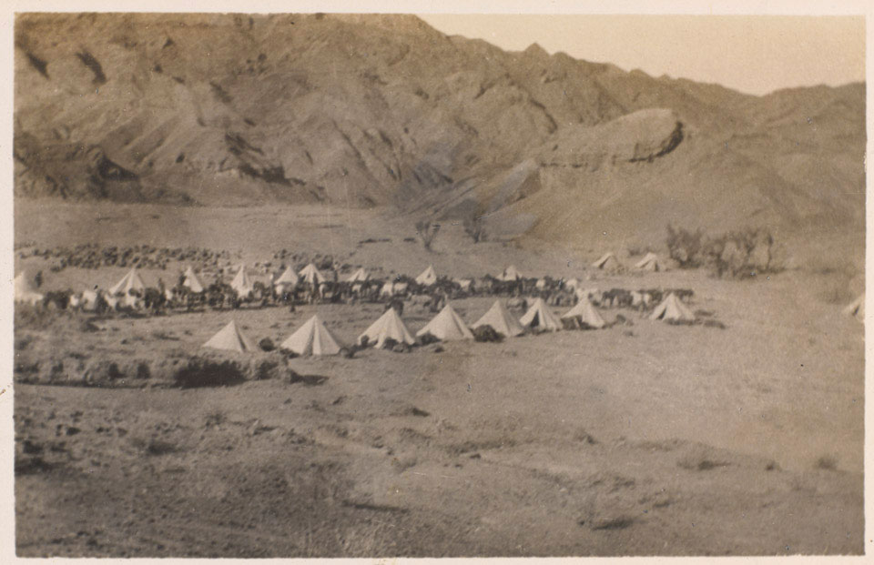 A British cavalry camp, part of the eastern Persian cordon, 1916