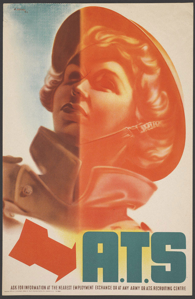 'ATS', recruiting poster, Auxiliary Territorial Service, 1942