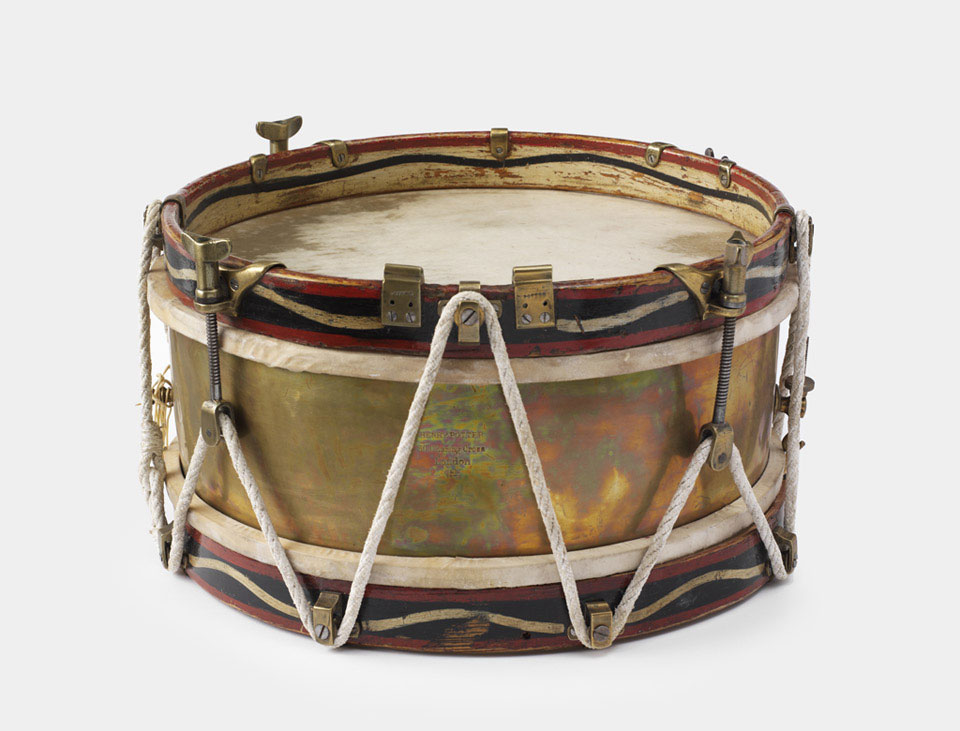 Shallow side drum carried by the 94th Regiment at Bronkhorstspruit, 1880