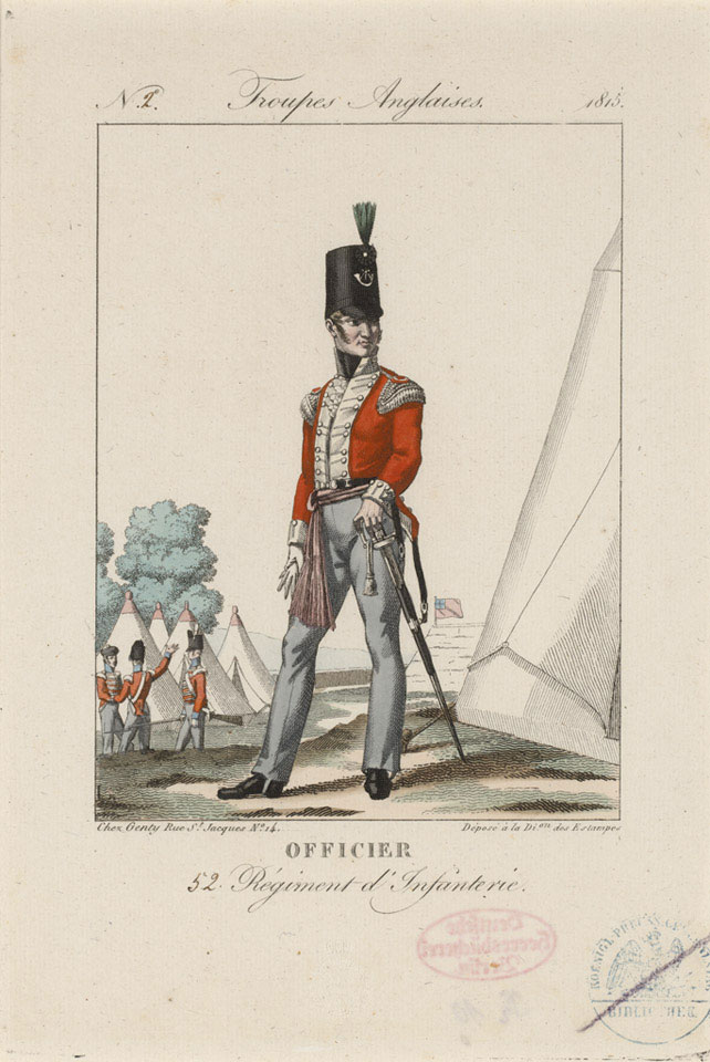 'Officier 52 Regiment d'Infanterie'