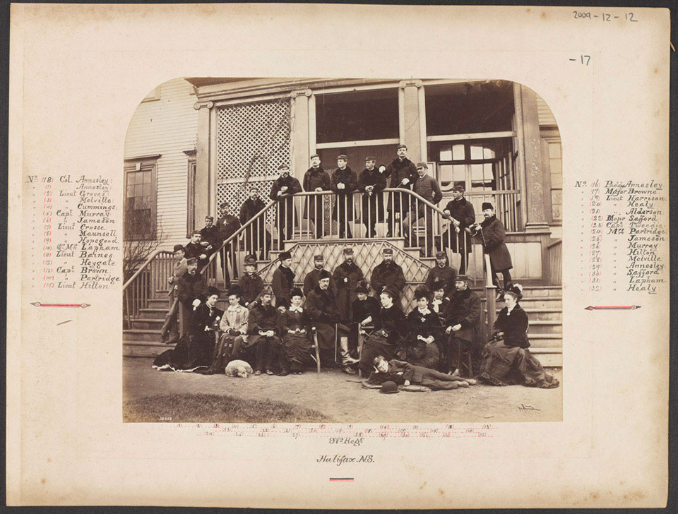 Officers of the 97th Regiment at Halifax, Nova Scotia, 1880 (c)