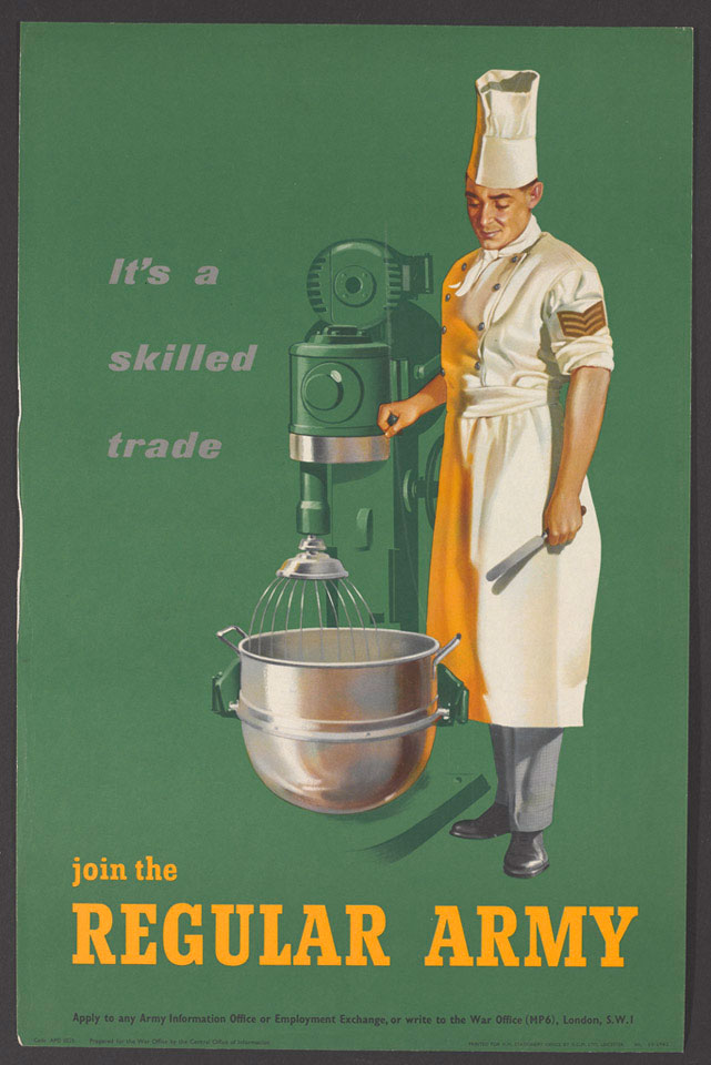 'It's a skilled trade Join the Regular Army', recruiting poster, British Army, 1960 (c)