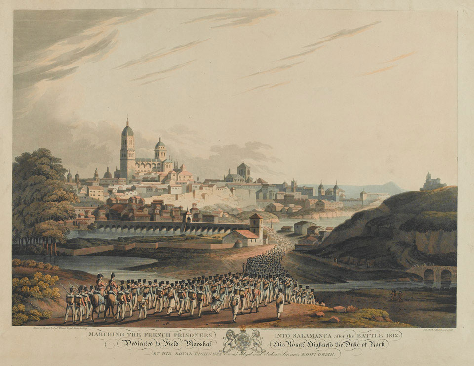 Marching the French prisoners into Salamanca after the Battle 1812